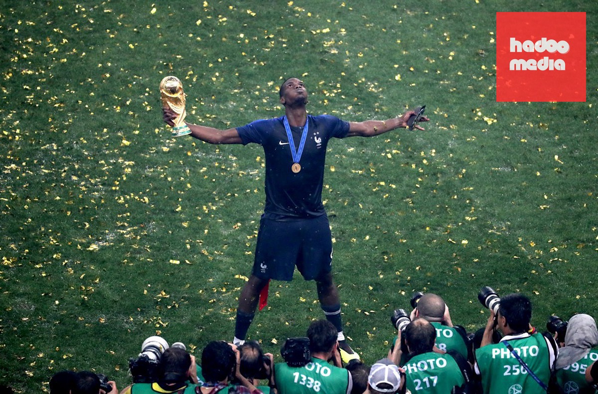 Paul Pogba và đỉnh cao World Cup 2018. Ảnh: EPA/Abedin Taherkenareh.