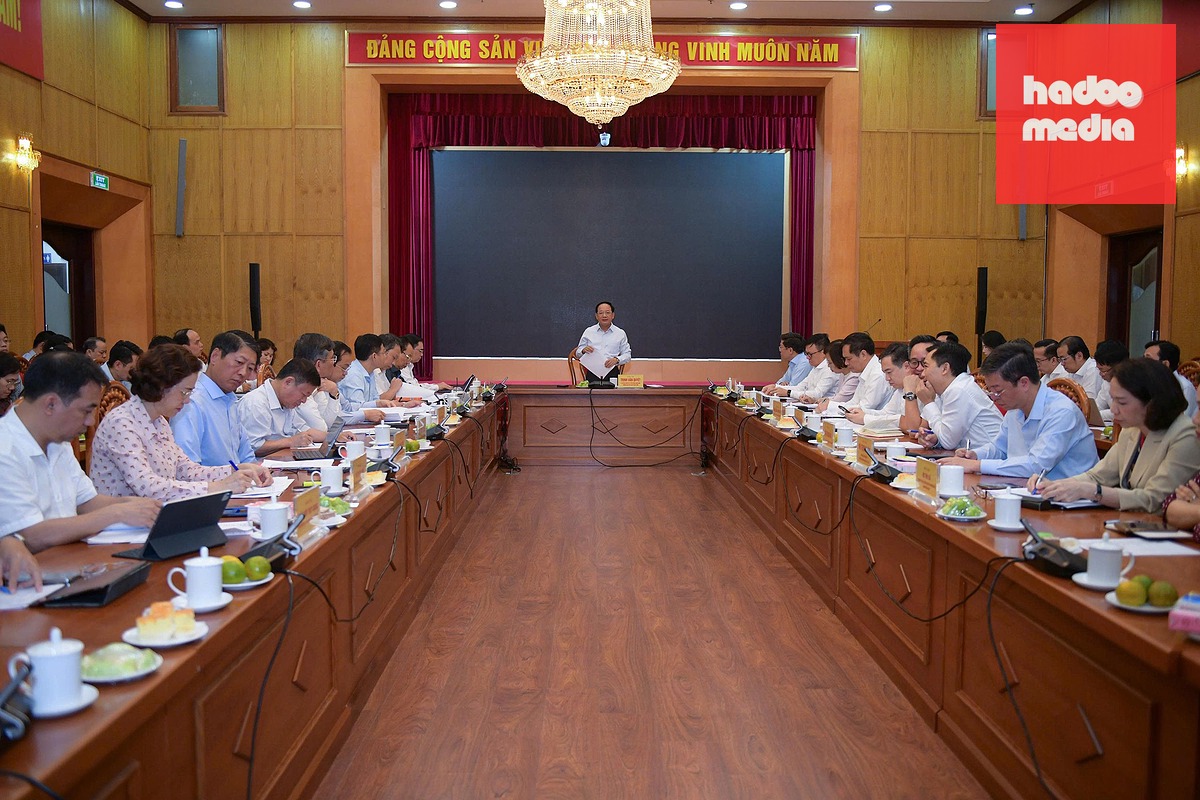 Quang cảnh cuộc làm việc - Ảnh: NAM TRẦN