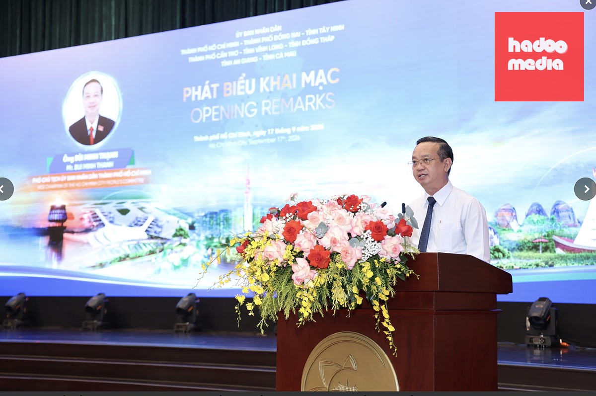 Phó chủ tịch UBND TP.HCM Bùi Minh Thạnh tham dự hội nghị - Ảnh: ITPC