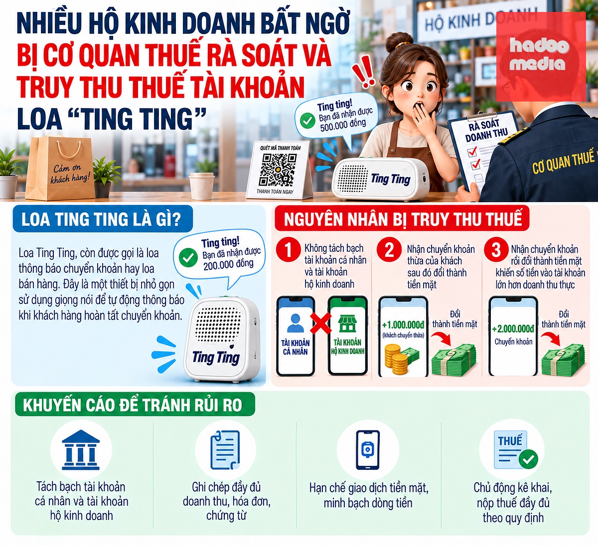 Nguyên nhân khiến hộ kinh doanh bị truy thu thuế