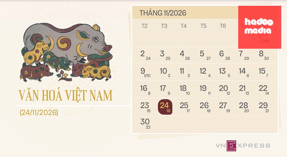 Kỳ nghỉ lễ Văn hóa Việt Nam năm nay dự kiến một ngày 24/11. Đồ họa: Tạ Lư