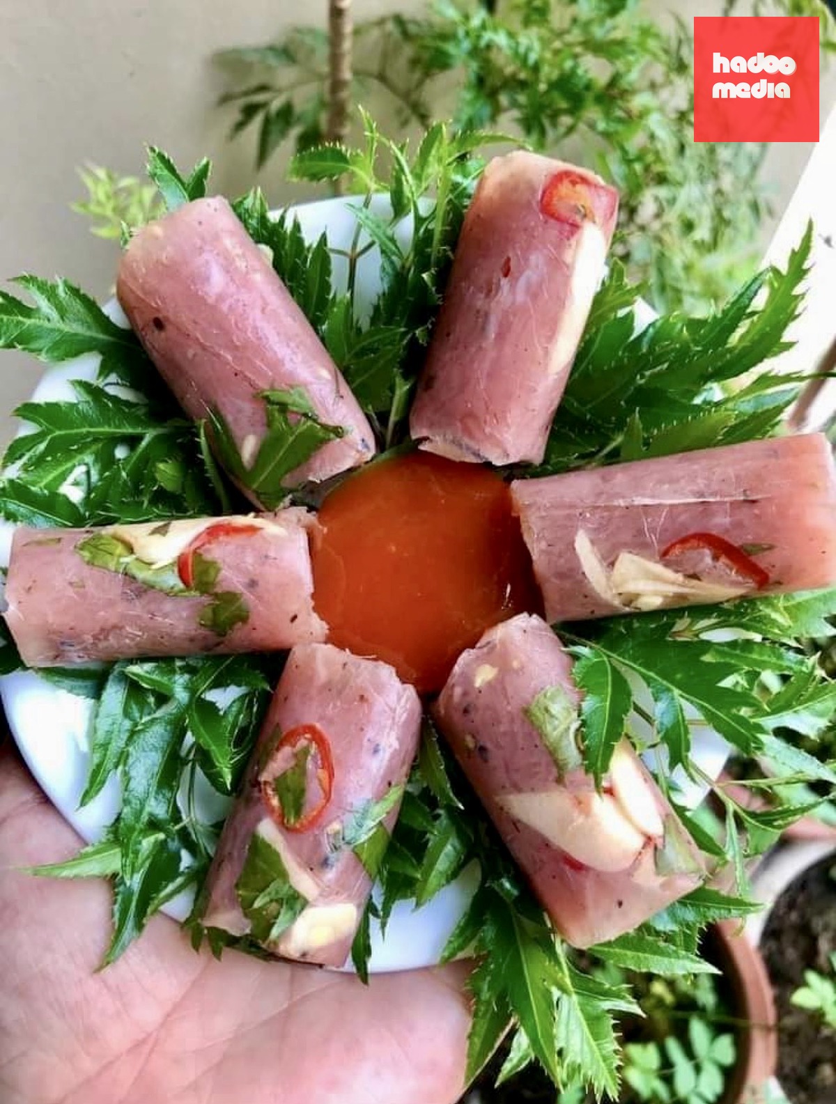 Đĩa nem hấp dẫn và đậm tình xứ Thanh - Ảnh: Tác giả cung cấp