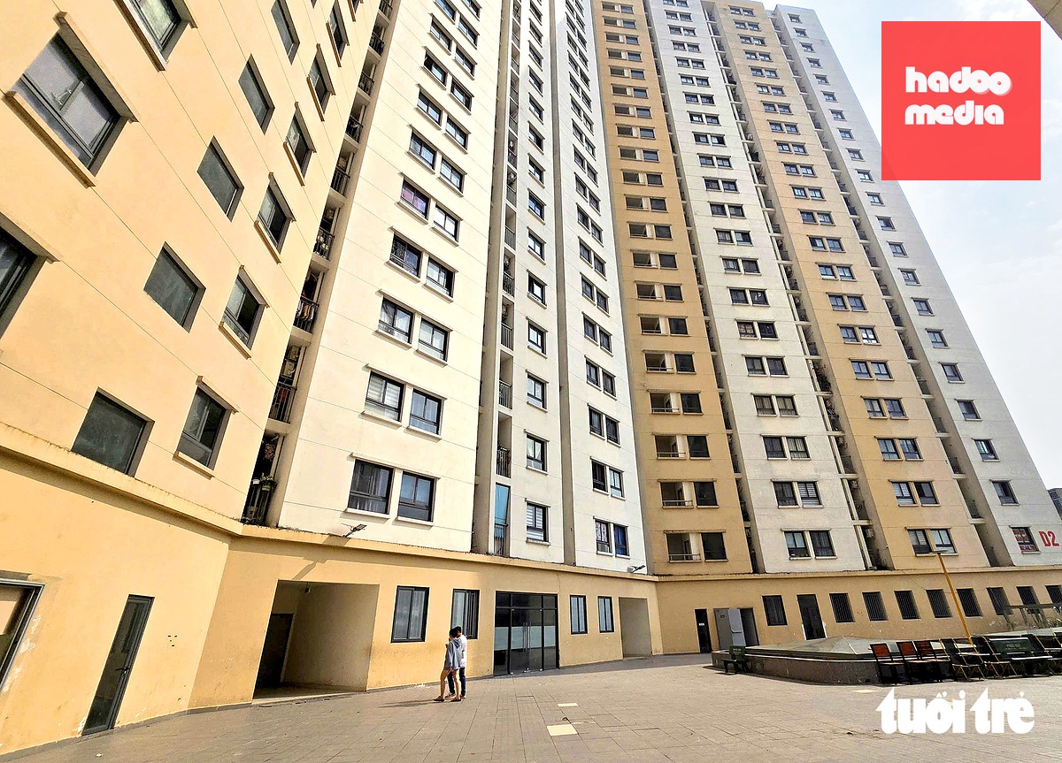 Ảnh tòa nhà D2 tại một dự án nhà ở xã hội ở xã Vĩnh Lộc, TP.HCM - Ảnh: CÔNG TRIỆU