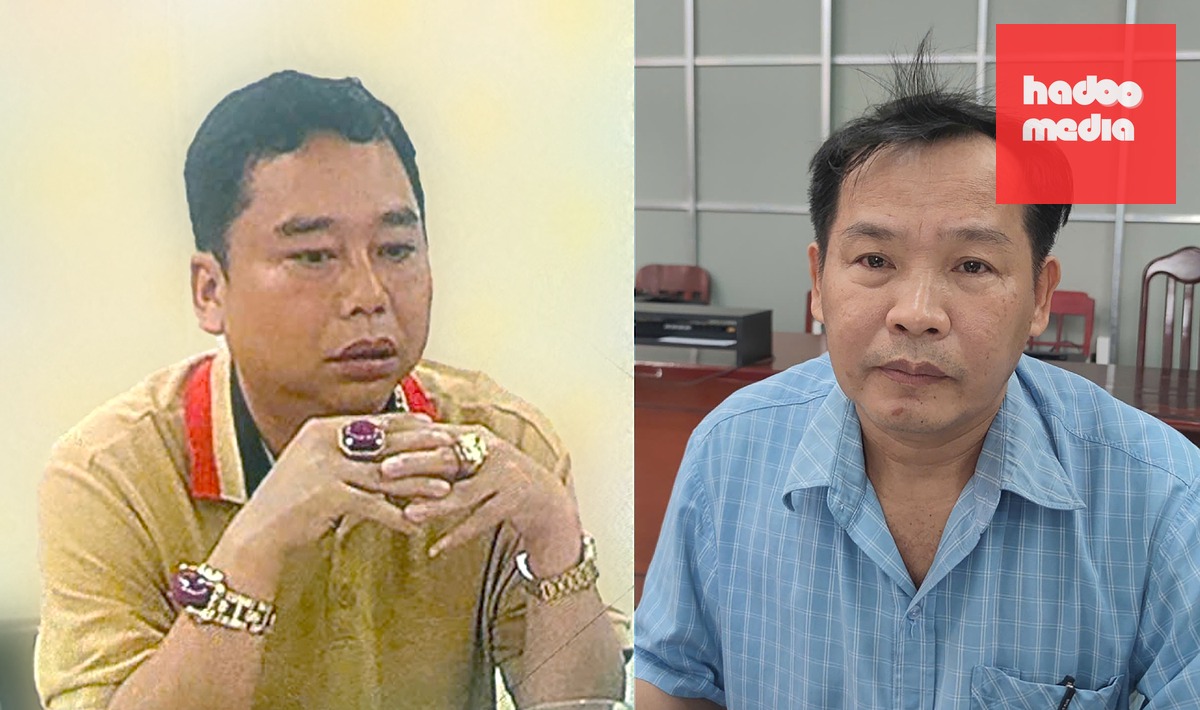 Bị can Thái Huy Phong và bị can Trần Nhật Trường (từ trái qua) - Ảnh: NGỌC KHUÊ