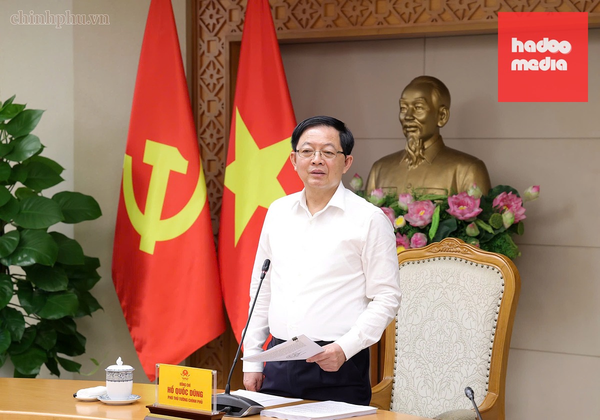Phó thủ tướng Hồ Quốc Dũng kết luận cuộc họp - Ảnh: GIA HUY