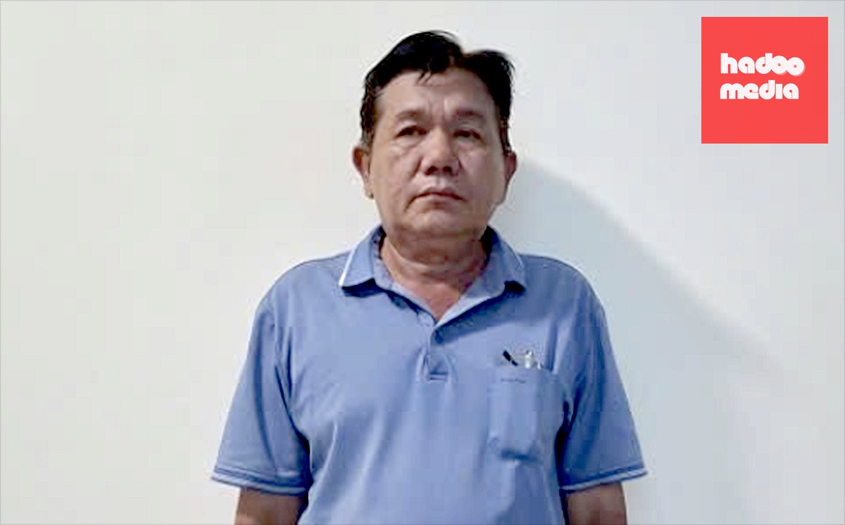 Trần Văn Hùng tại cơ quan công an - Ảnh: Công an TP Cần Thơ