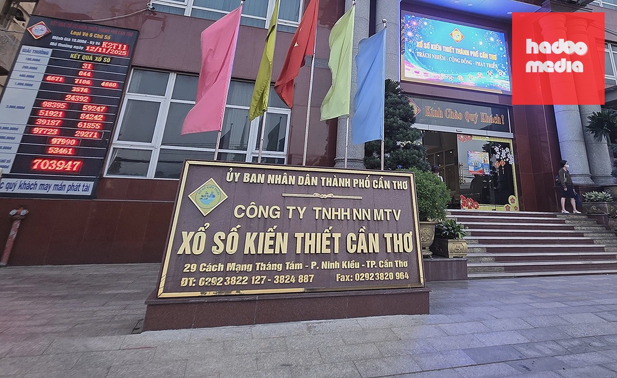 Trụ sở Công ty xổ số kiến thiết Cần Thơ tại phường Cái Khế. Ảnh: An Bình
