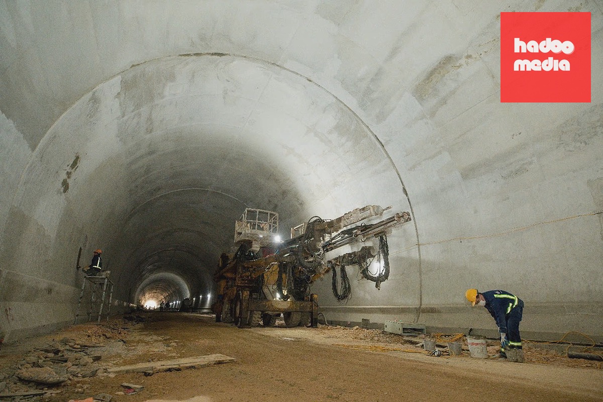 Công trường thi công cao tốc Đồng Đăng - Trà Lĩnh, tháng 12/2025. Ảnh: Anh Duy