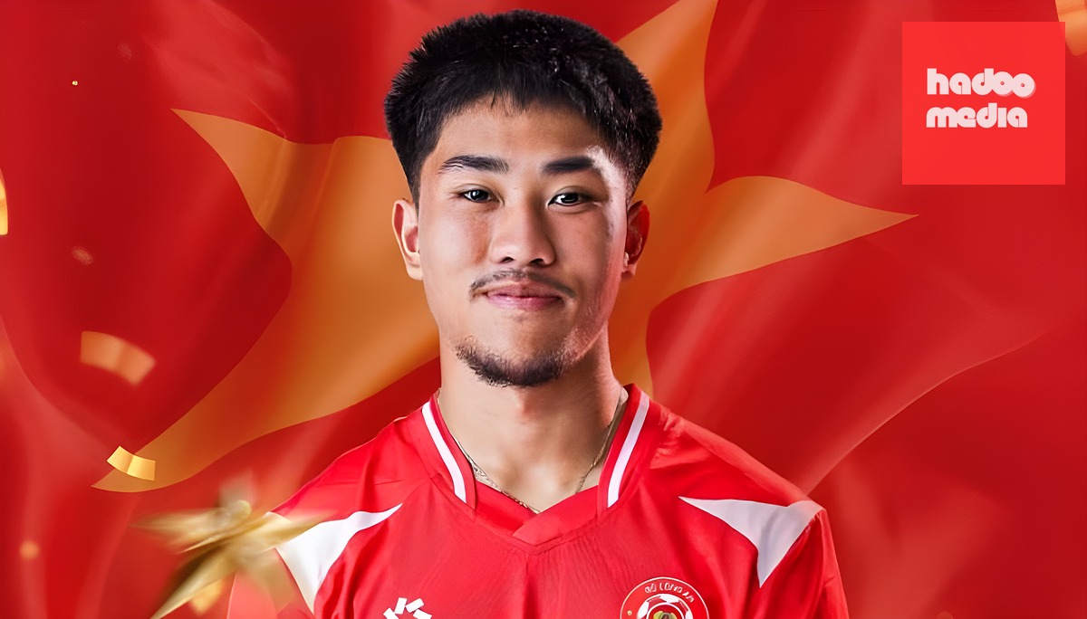 Đăng Khoa hào hứng khi được lên tuyển. Ảnh: Fanpage CLB CA TP.HCM.