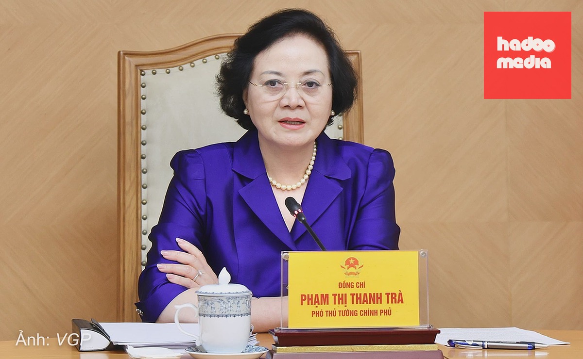 Phó thủ tướng Phạm Thị Thanh Trà làm việc với Bộ Nội vụ về đề án cải cách tiền lương và bảo hiểm xã hội, chiều 22/9. Ảnh: VGP