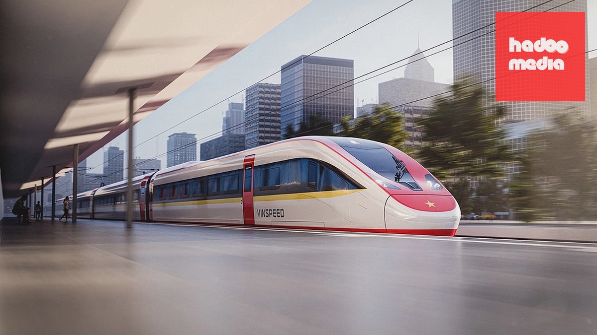 Minh họa tàu tốc độ cao của VinSpeed. Ảnh: VIC