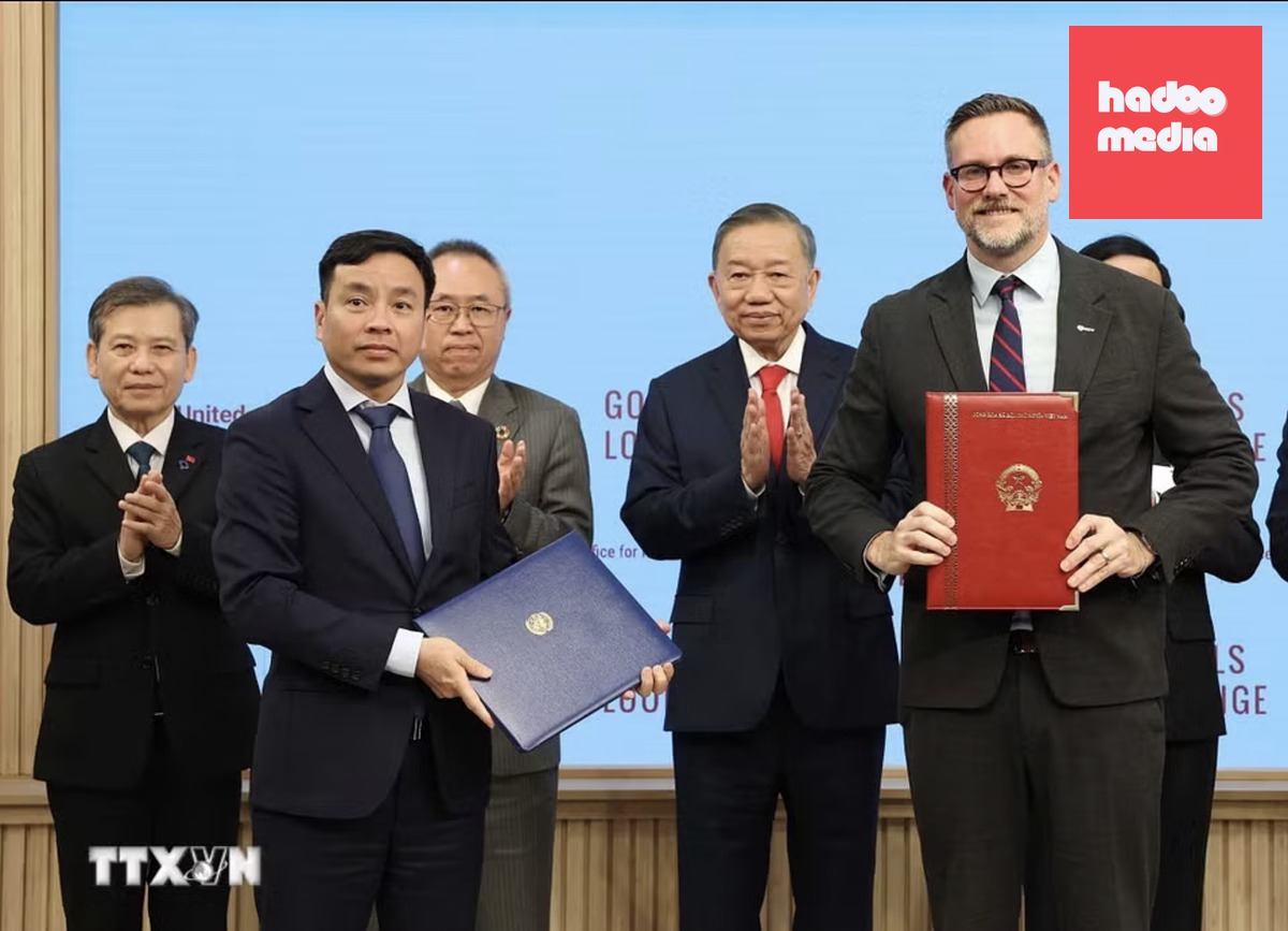 Tổng Bí thư, Chủ tịch nước Tô Lâm chứng kiến trao văn kiện hợp tác giữa Việt Nam và Liên hợp quốc - Ảnh: TTXVN