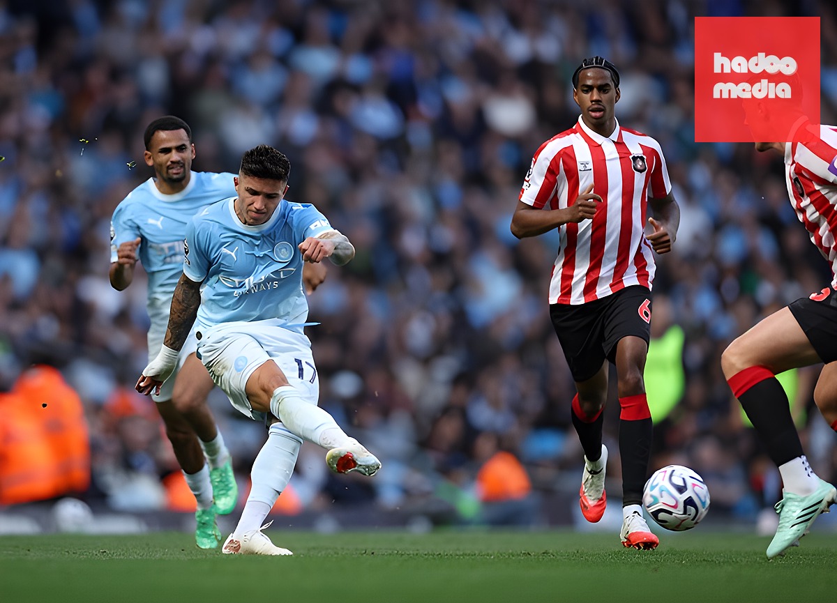 Enzo nhanh chóng tỏa sáng ở Man City. Ảnh: EPA.
