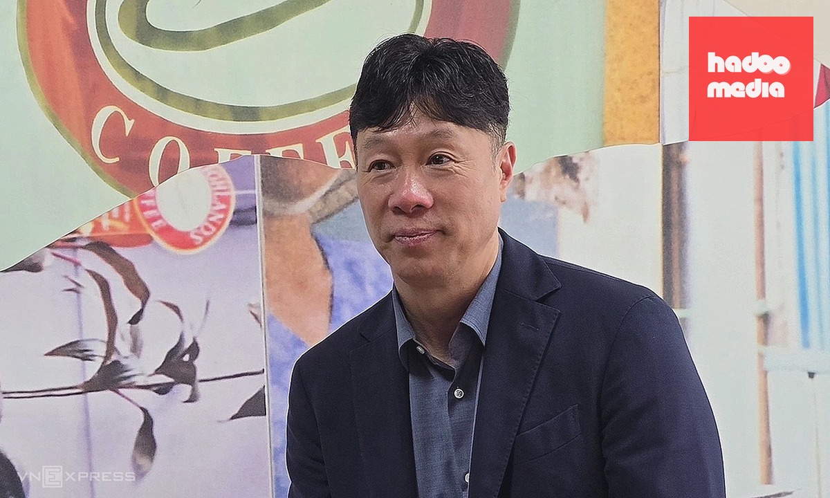 Ông David Thái, CEO Highlands Coffee trong buổi phỏng vấn với VnExpress hồi tháng 4/2025. Ảnh: Tất Đạt