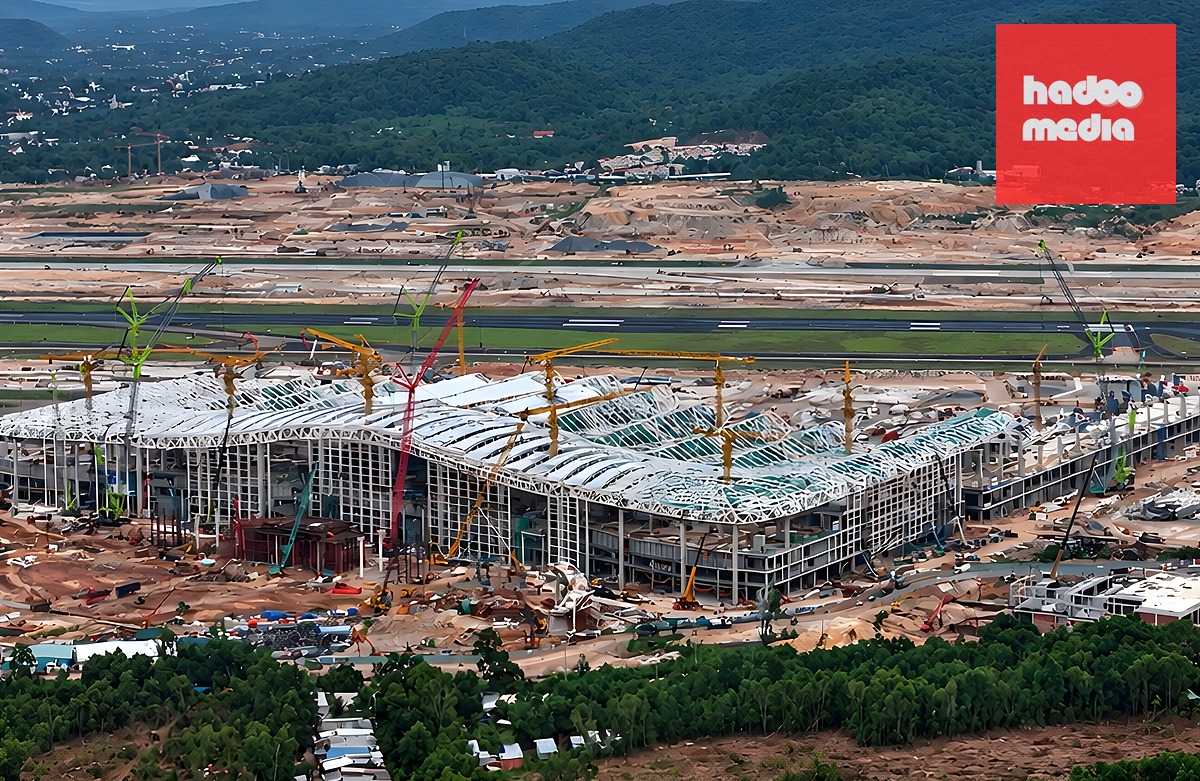 Nhà ga T2 sân bay Phú Quốc đã thành hình. Ảnh: Phương Linh