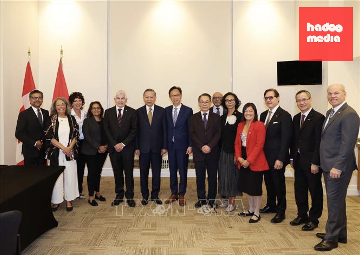 Tổng Bí thư, Chủ tịch nước Tô Lâm và Nhóm Nghị sĩ hữu nghị Canada - Việt Nam - Ảnh: TTXVN
