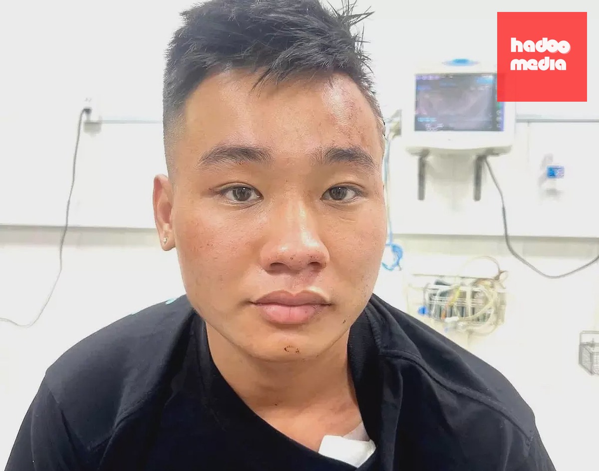 Nguyễn Đức Anh thời điểm bị bắt. Ảnh: Thái Hà
