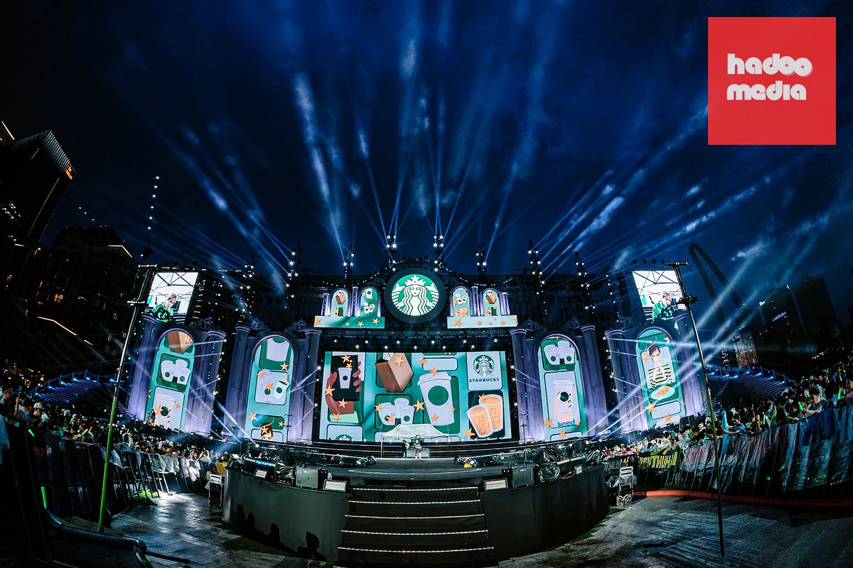 Toàn cảnh sân khấu nhạc hội Starbucks Music Concert 2026 - The Siren World Opens - Ảnh: DN