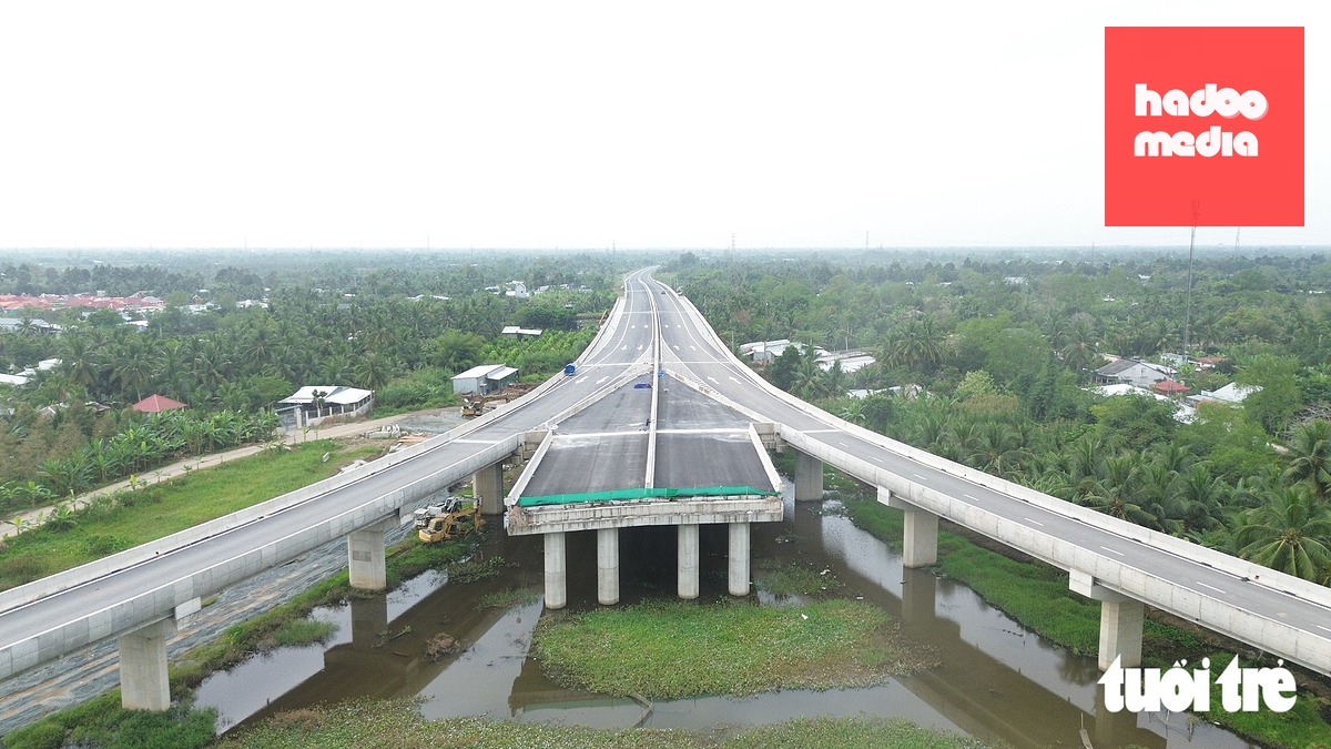 Cầu Cần Thơ 2 sẽ kết nối vào cao tốc Cần Thơ - Cà Mau tại nút giao IC2 (TP Cần Thơ) - Ảnh: MẬU TRƯỜNG