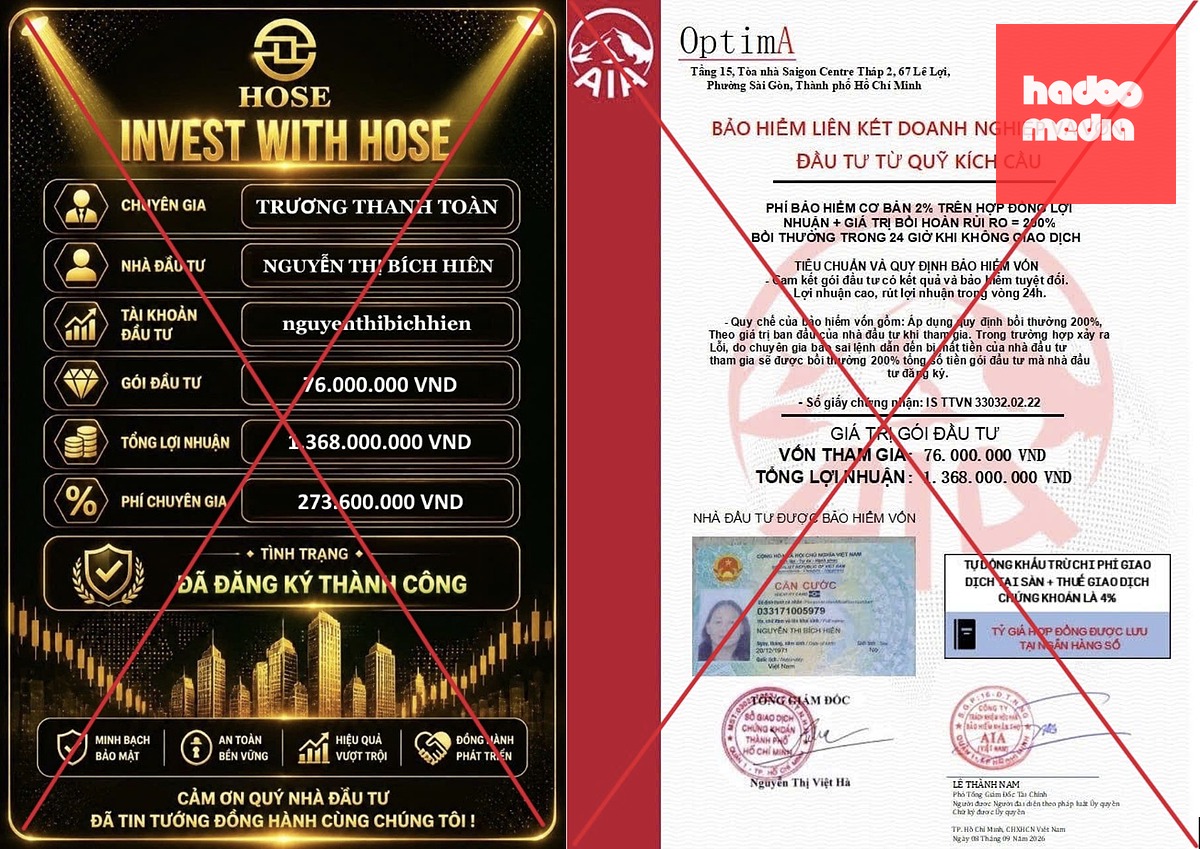 HoSE cảnh báo nhà đầu tư về chiêu giả mạo, dụ chuyển tiền - Ảnh 1.