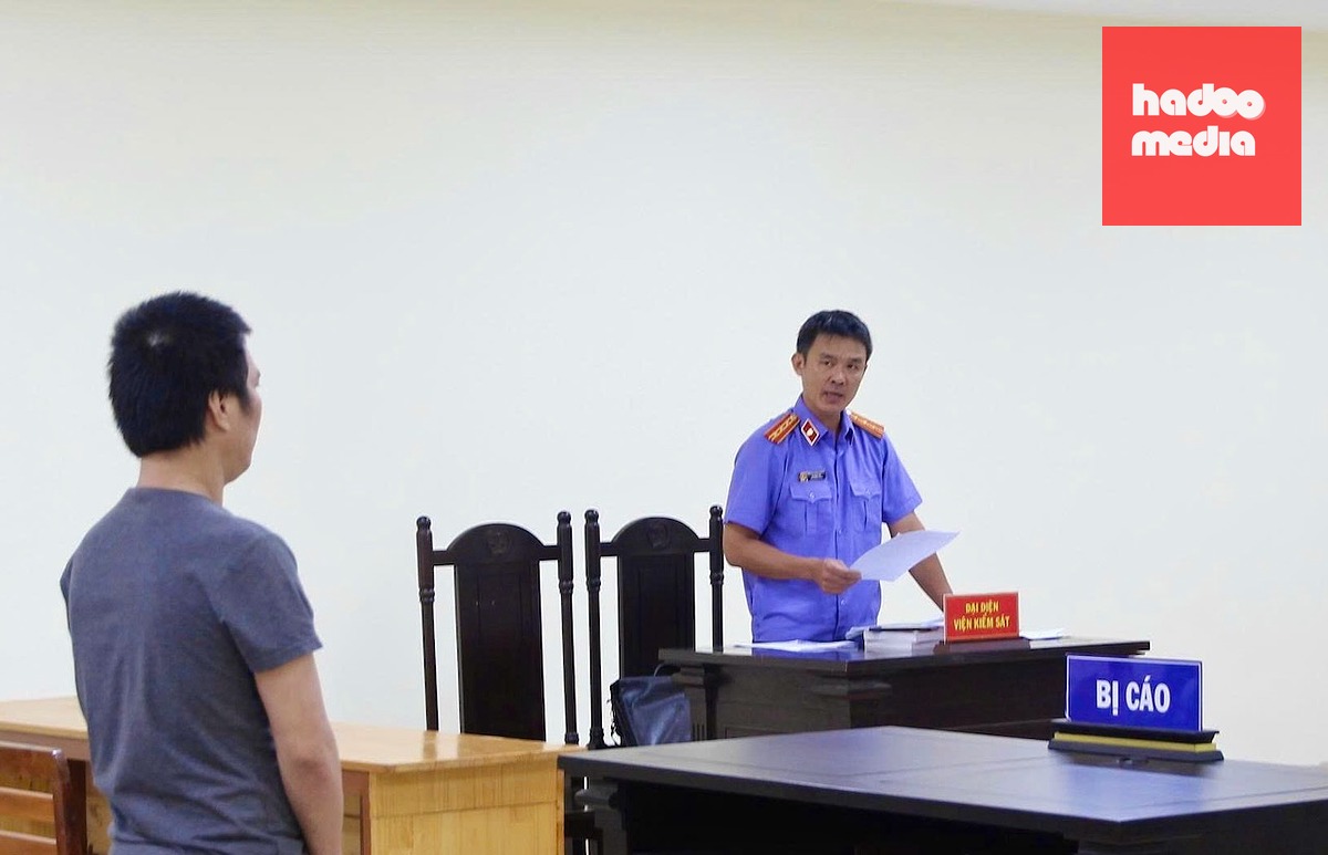 Bị cáo Hồ Xuân Nhàn tại phiên tòa - Ảnh: Viện Kiểm sát nhân dân tỉnh Đắk Lắk