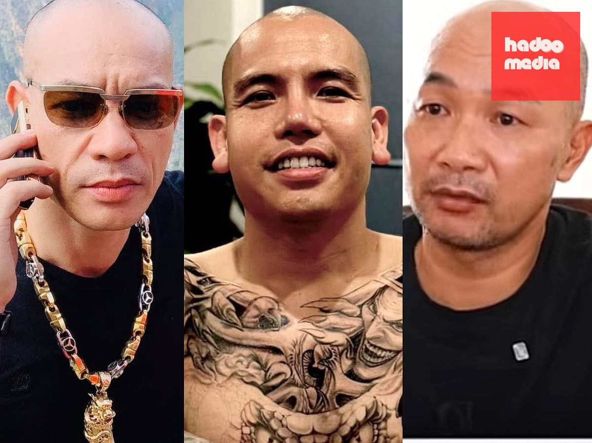 "Dũng trọc Hà Đông", "Thật Mạnh", Kiên "trọc" (từ trái qua) - Ảnh: FBNV, VTV