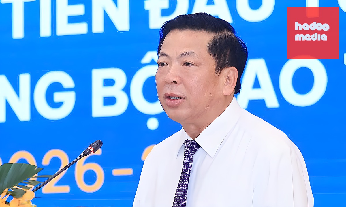 Bộ trưởng Xây dựng Trần Hồng Minh phát biểu tại Hội nghị. Ảnh: BXD