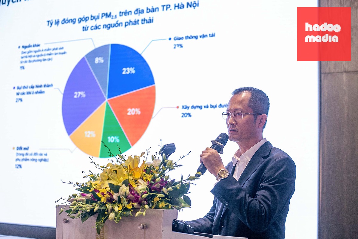 Ông Lê Hoài Nam, Phó cục trưởng Cục Môi trường, chia sẻ tại hội thảo - Ảnh: C.TUỆ