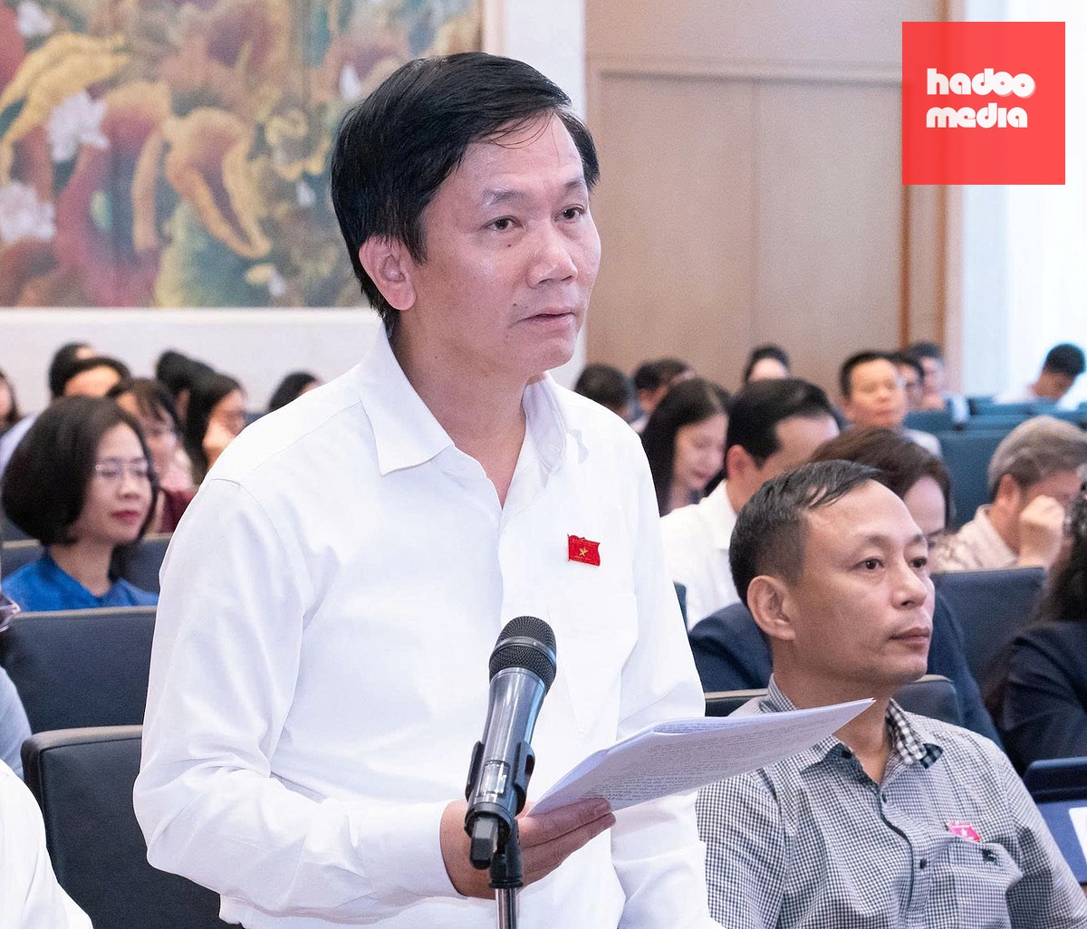 Đại biểu Lâm Văn Đoan - Ảnh: QUỐC HỘI