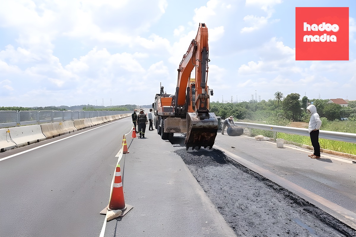 Sửa chữa khẩn cấp đoạn cao tốc Biên Hòa - Vũng Tàu bị lún nứt