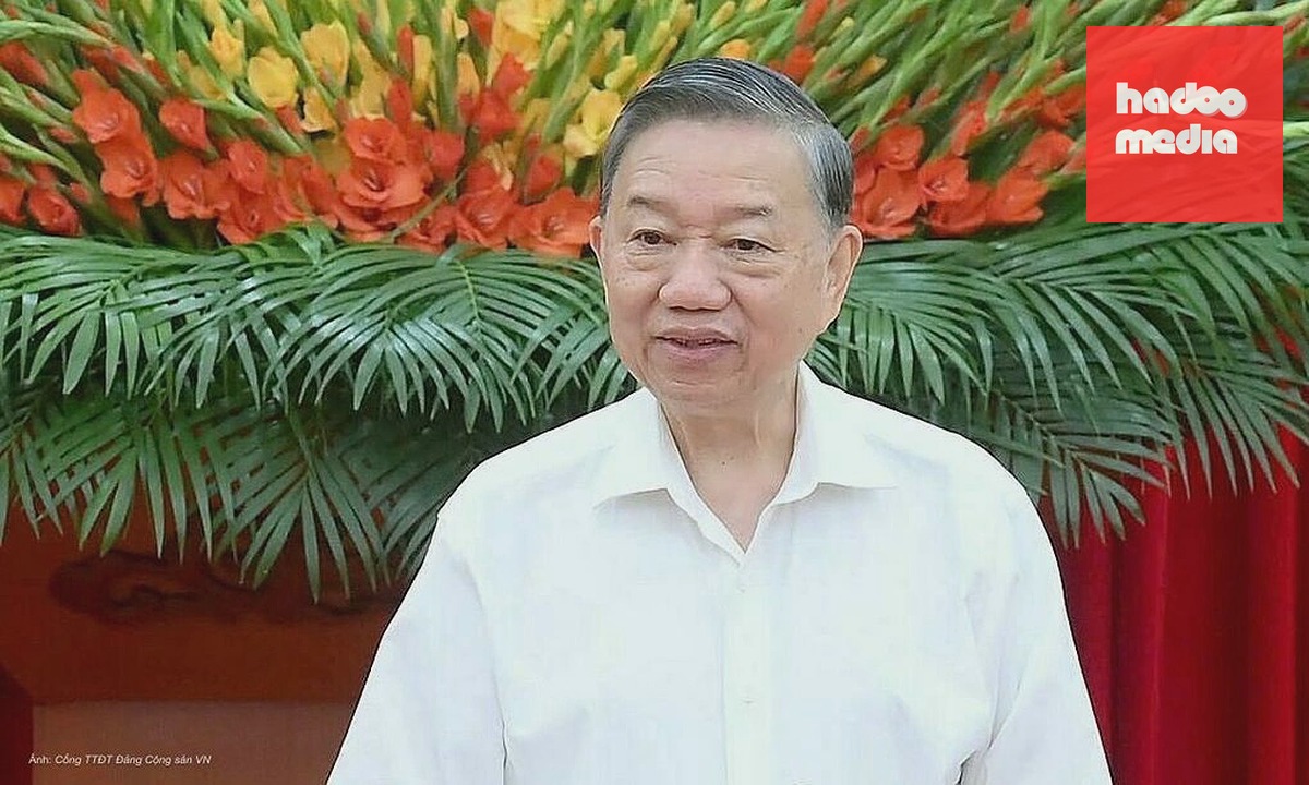 Tổng Bí thư, Chủ tịch nước Tô Lâm phát biểu sáng 1/10. Ảnh: Cổng TTĐT Đảng Cộng sản Việt Nam