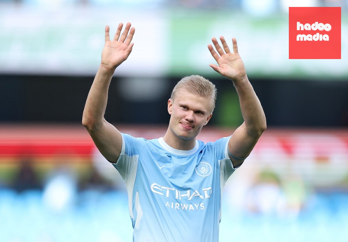 Haaland có chấp nhận rời Man City? Ảnh: EPA.