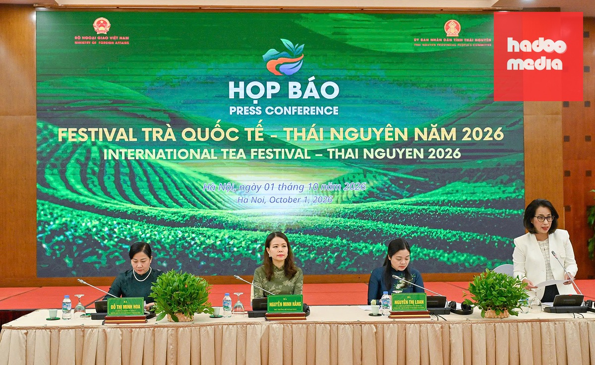 Họp báo quốc tế về Festival Trà quốc tế - Thái Nguyên 2026 - Ảnh: NGUYỄN HỒNG