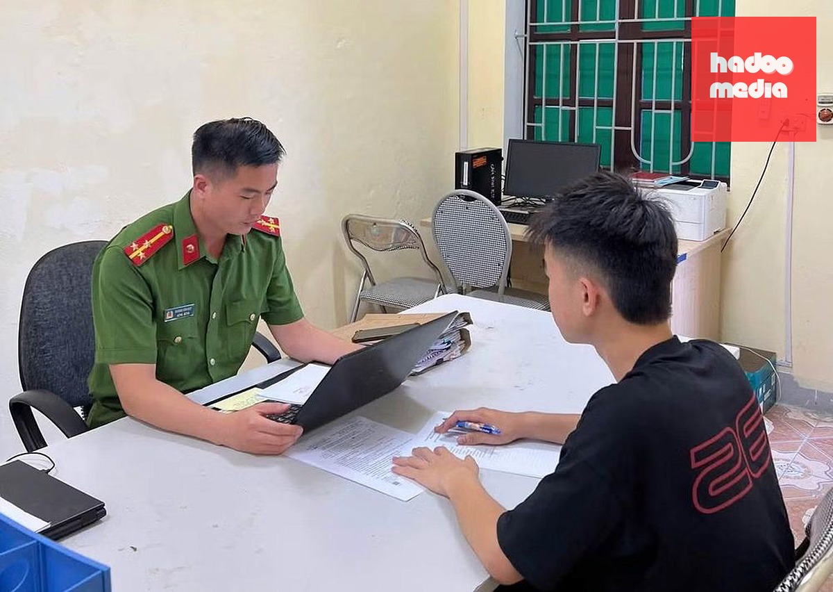 Một trong số 5 bị can bị khởi tố liên quan đến hành vi gây rối trật tự công cộng - Ảnh: Công an cung cấp