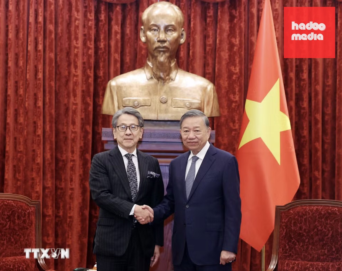 Tổng Bí thư, Chủ tịch nước Tô Lâm tiếp Chủ tịch JBIC Maeda Tadashi - Ảnh: TTXVN