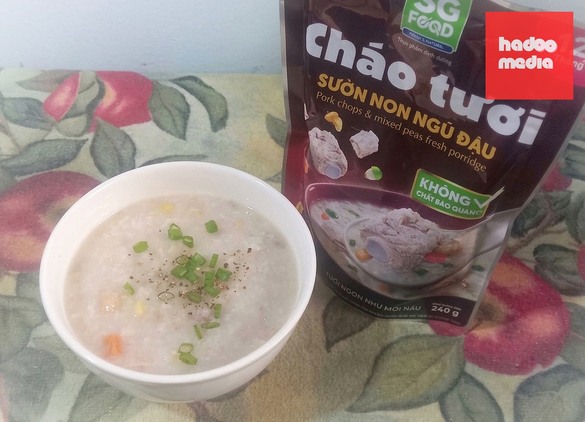 Cháo tươi tiện lợi trong những ngày bận rộn - Ảnh: Tác giả cung cấp