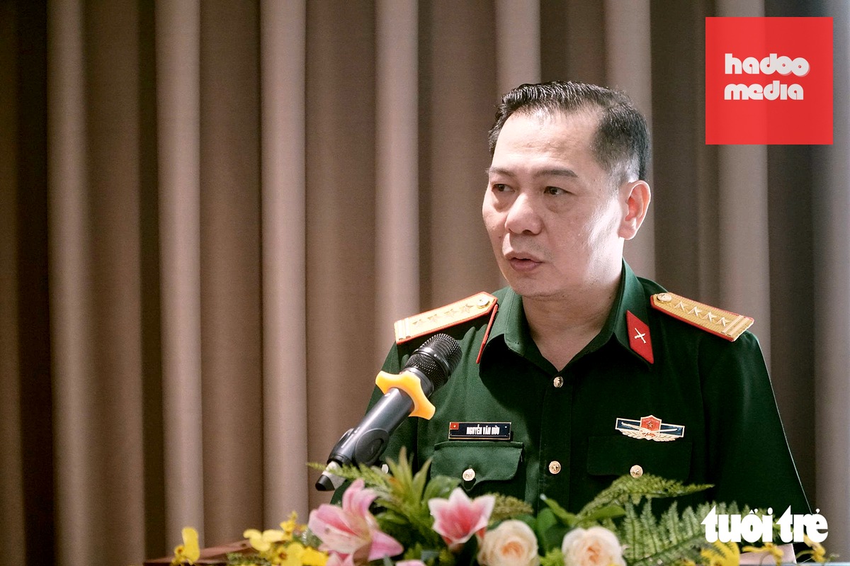 Đại tá Nguyễn Văn Hữu, Chủ nhiệm Chính trị Bộ Tư lệnh Thủ đô Hà Nội - Ảnh: PHẠM TUẤN