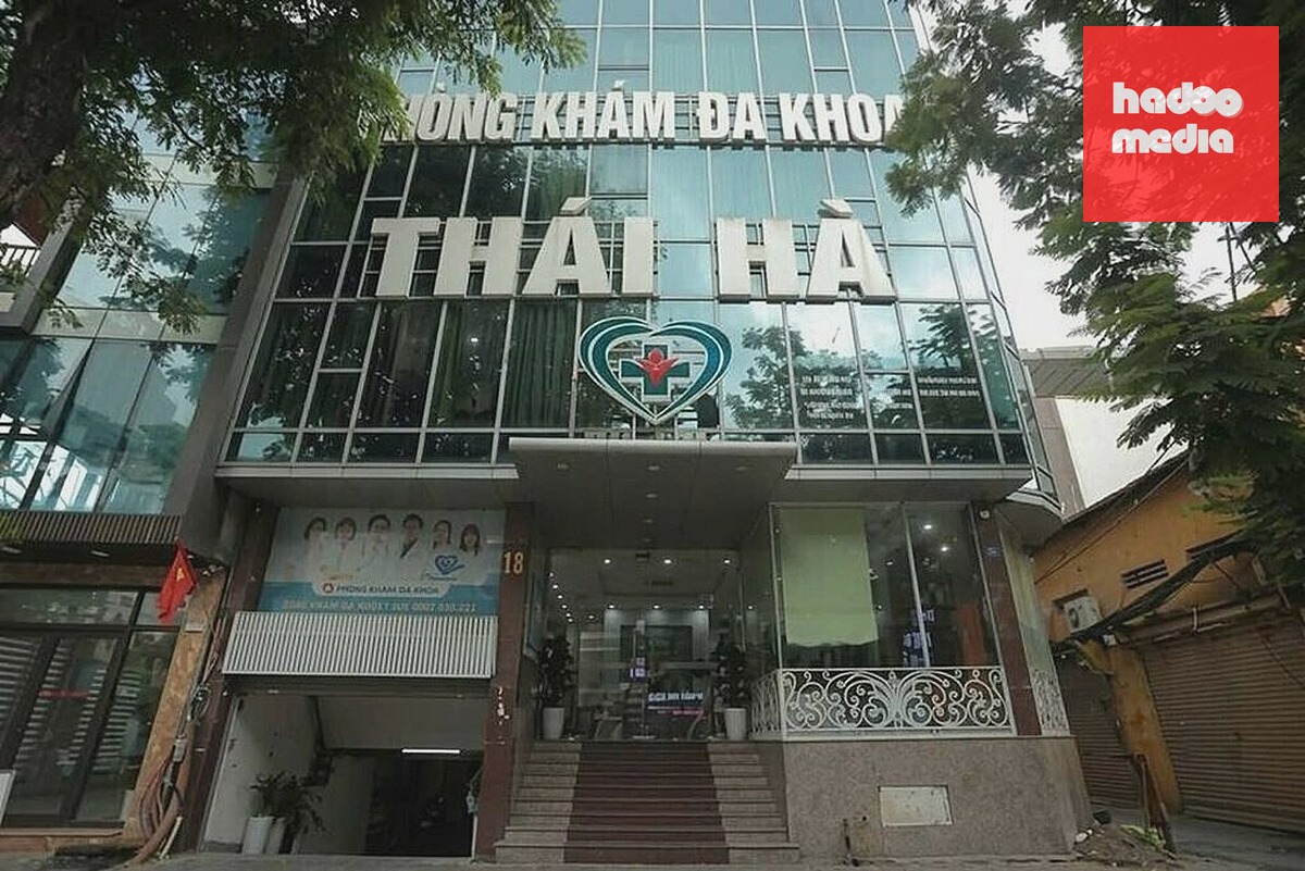 Phòng khám đa khoa Thái Hà. Ảnh: Công an cung cấp
