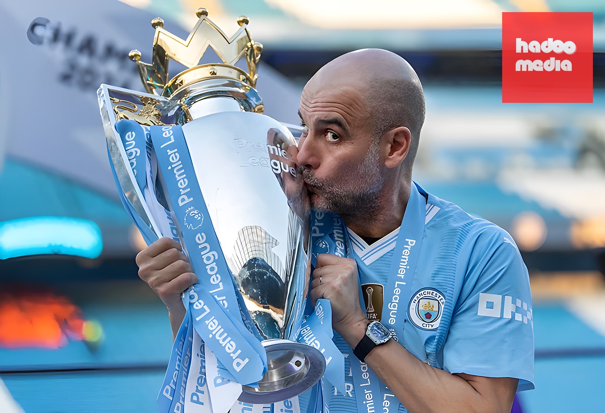 Pep Guardiola từng là biểu tượng cho triều đại thành công rực rỡ của Man City. Ảnh: Visionhaus/Getty Images