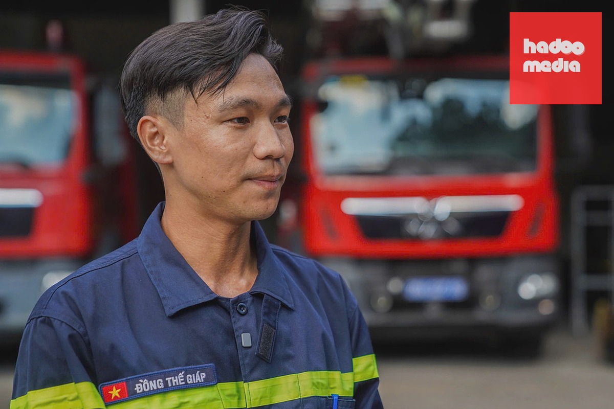 Trung úy Đồng Thế Giáp. Ảnh: Bảo Châu