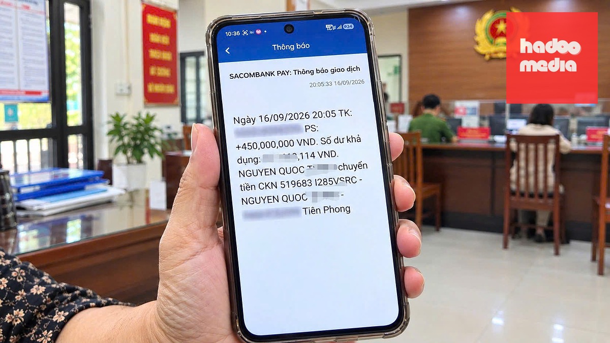 Những lượt chuyển nhầm của ông Th. vào tài khoản bà T., sau đó bà T. đã đến Công an phường Quảng Trị nhờ tìm người chuyển nhầm để trả lại - Ảnh: QUỐC NAM