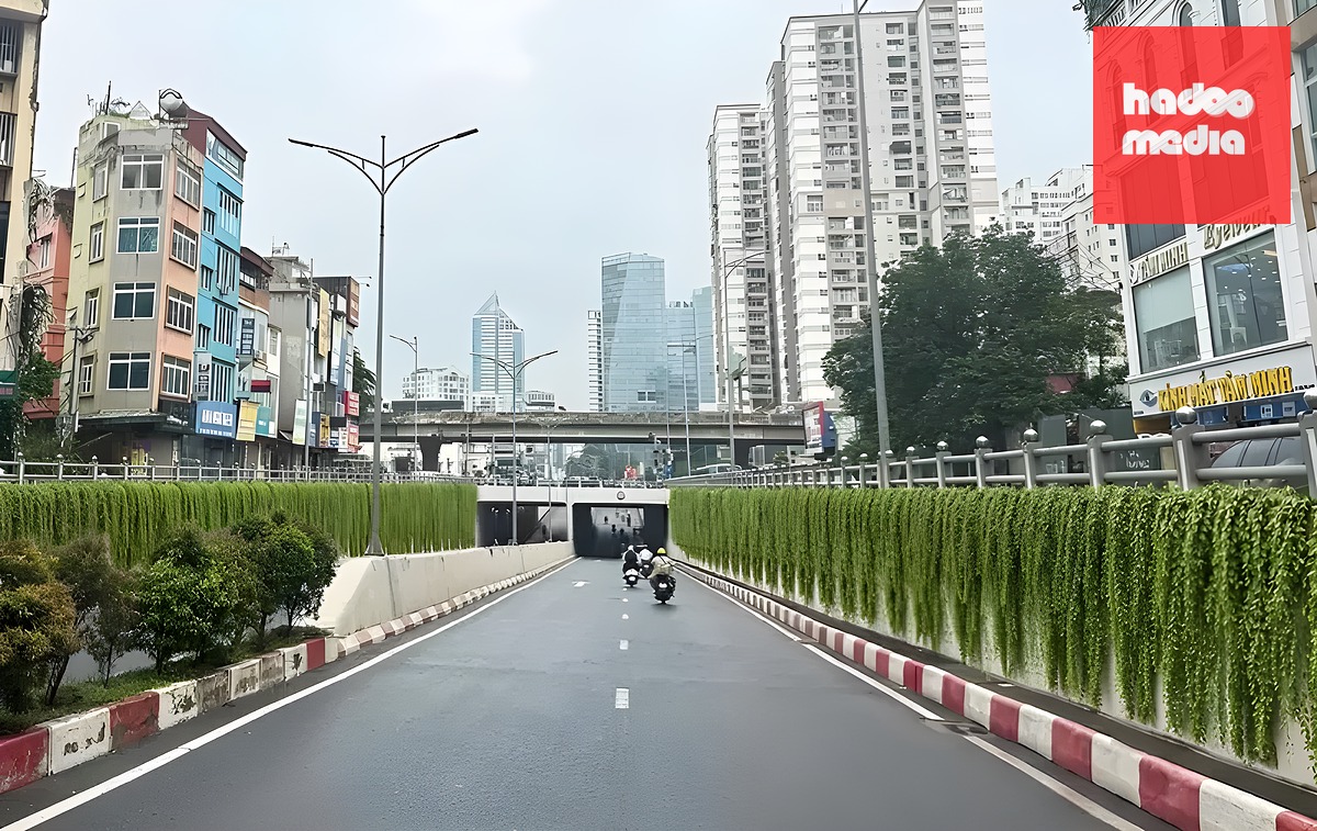 Phối cảnh phủ xanh thành hầm chui Lê Văn Lương.