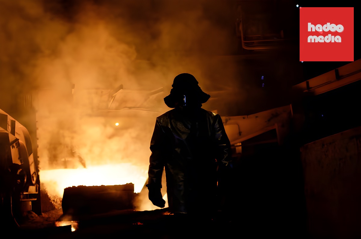 Công nhân nhà máy thép ArcelorMittal tại Kryvyi Rih tháng 4/2022. Ảnh: Reuters