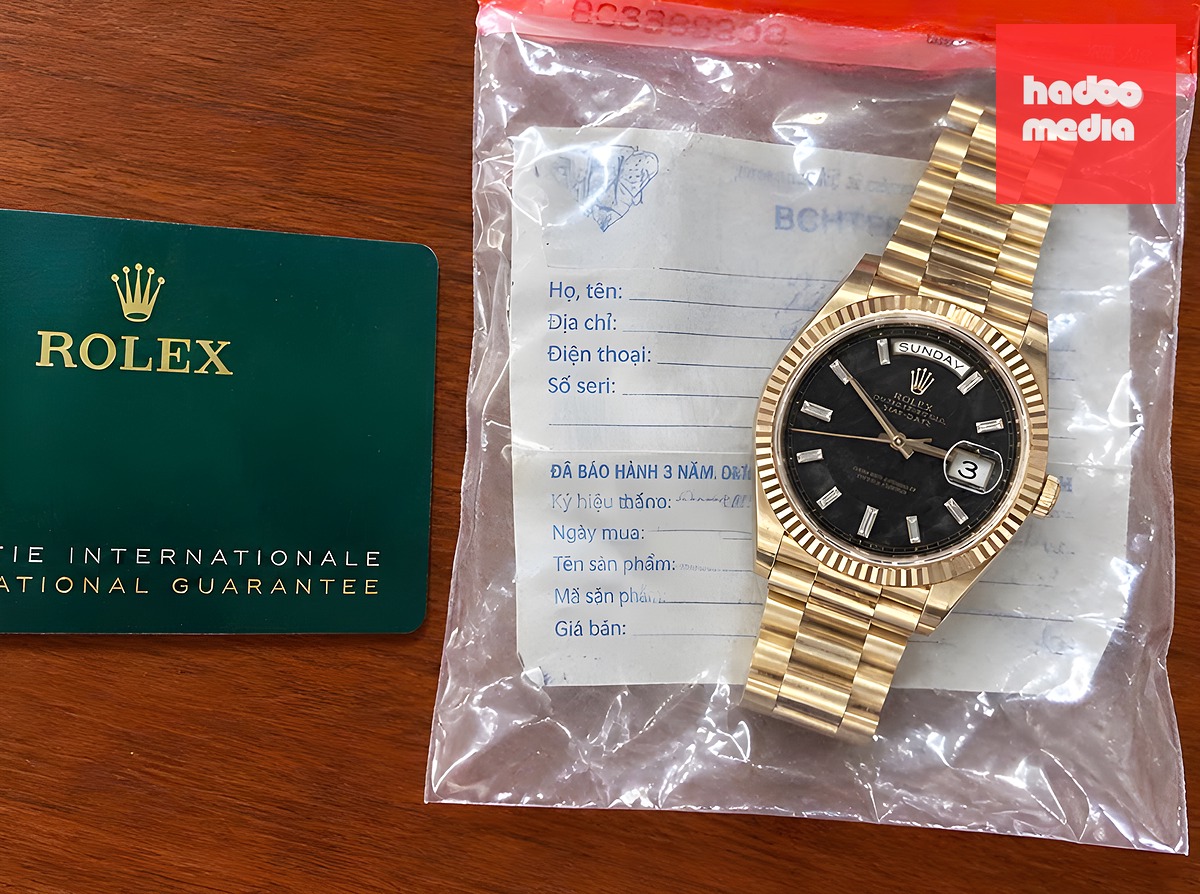 Chiếc đồng hồ Rolex đã được công an làm rõ, thu hồi - Ảnh: Công an tỉnh Đắk Lắk