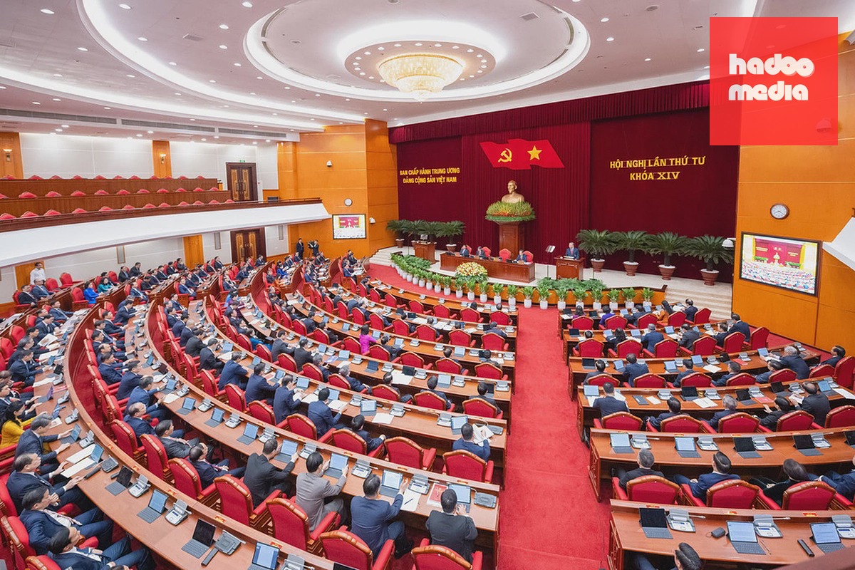 Đại biểu dự phiên khai mạc Hội nghị Trung ương 4 khóa 14, sáng 5/10. Ảnh: Phạm Thắng