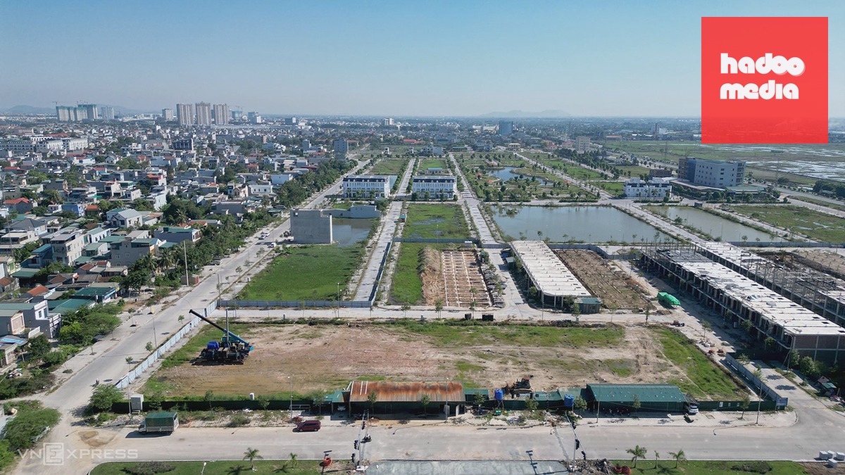 Hiện trạng dự án khu dân cư Quảng Thành. Ảnh: Lam Sơn