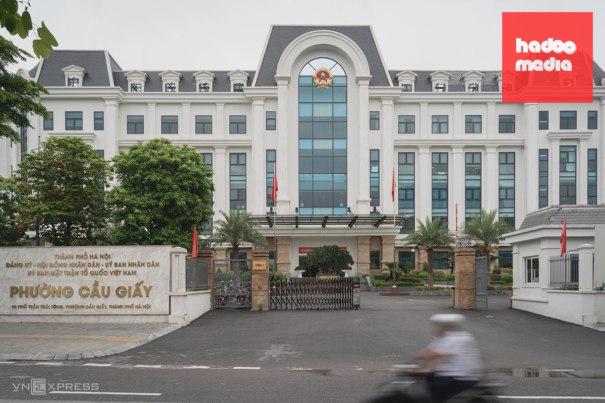 Trụ sở UBND phường Cầu Giấy, Hà Nội, tháng 7/2026. Ảnh: Hoàng Giang