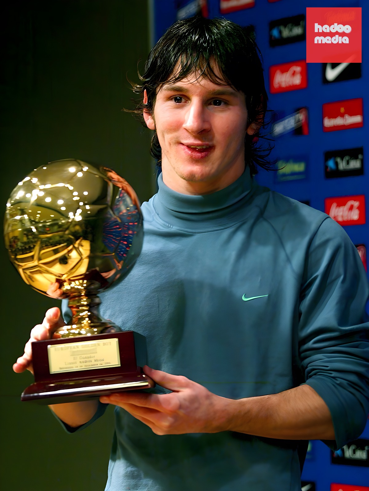 Lionel Messi từng nhận danh hiệu Golden Boy vào năm 2005. Ảnh: EPA/MG.