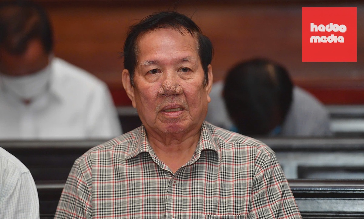Ông Lê Quang Thung trong lần ra tòa hồi tháng 4. Ảnh: Thanh Tùng