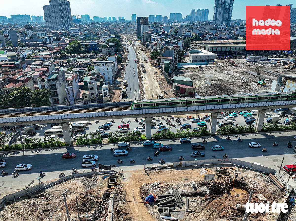 Dự án vành đai 2,5 đoạn qua Nguyễn Trãi - Ảnh: NAM TRẦN